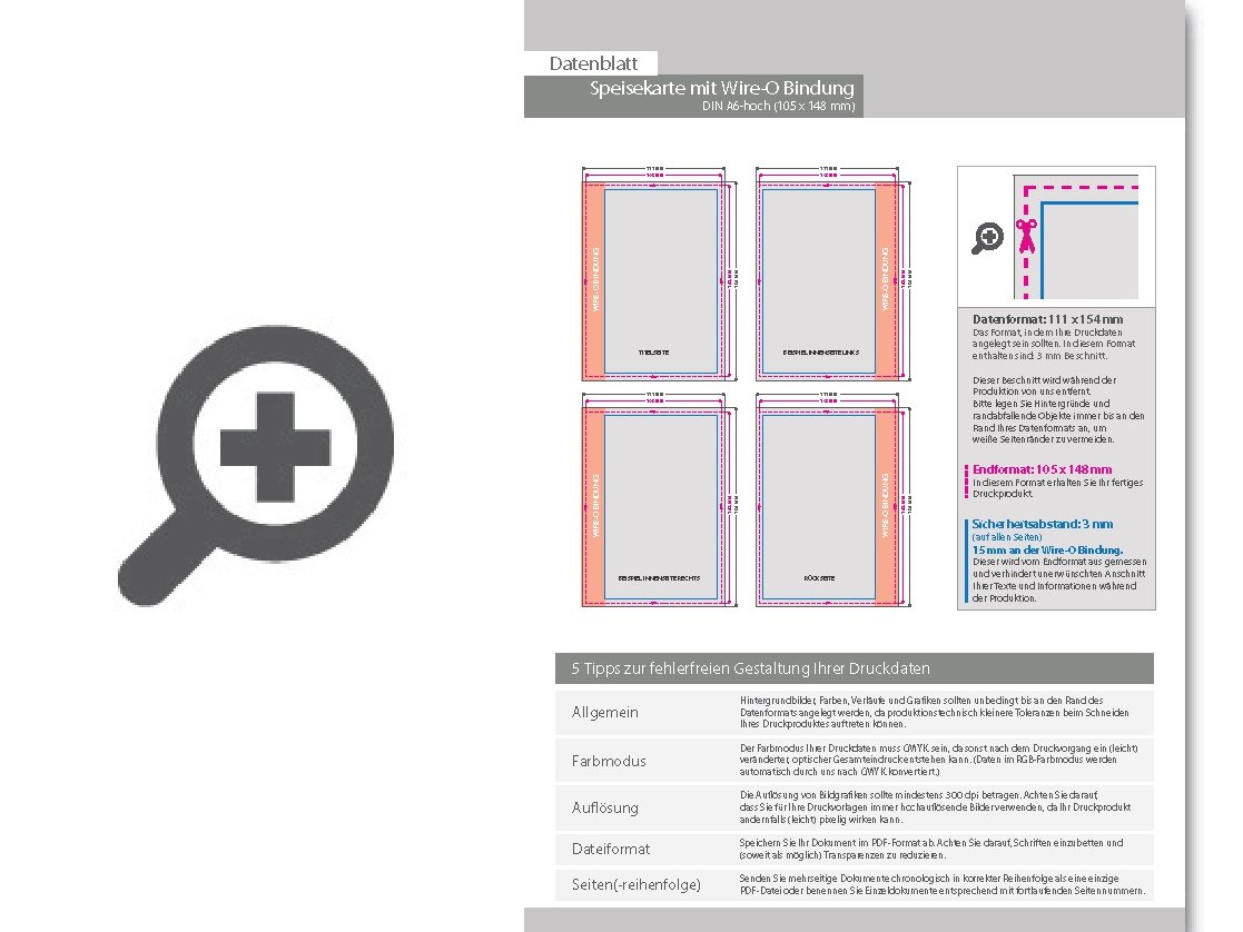 Product Bild speisekarte_mit_metall-spiralbindung__endformat_din_a6__20-seitig
