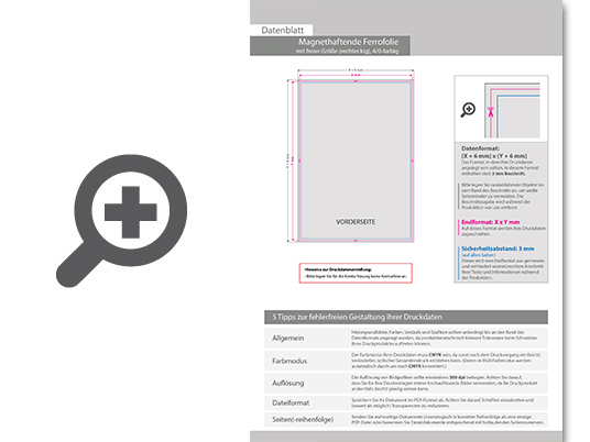 Product Bild magnethaftende_ferrofolie_mit_freier_gr____e_(rechteckig)__4_0-farbig_einseitig_bedruckt