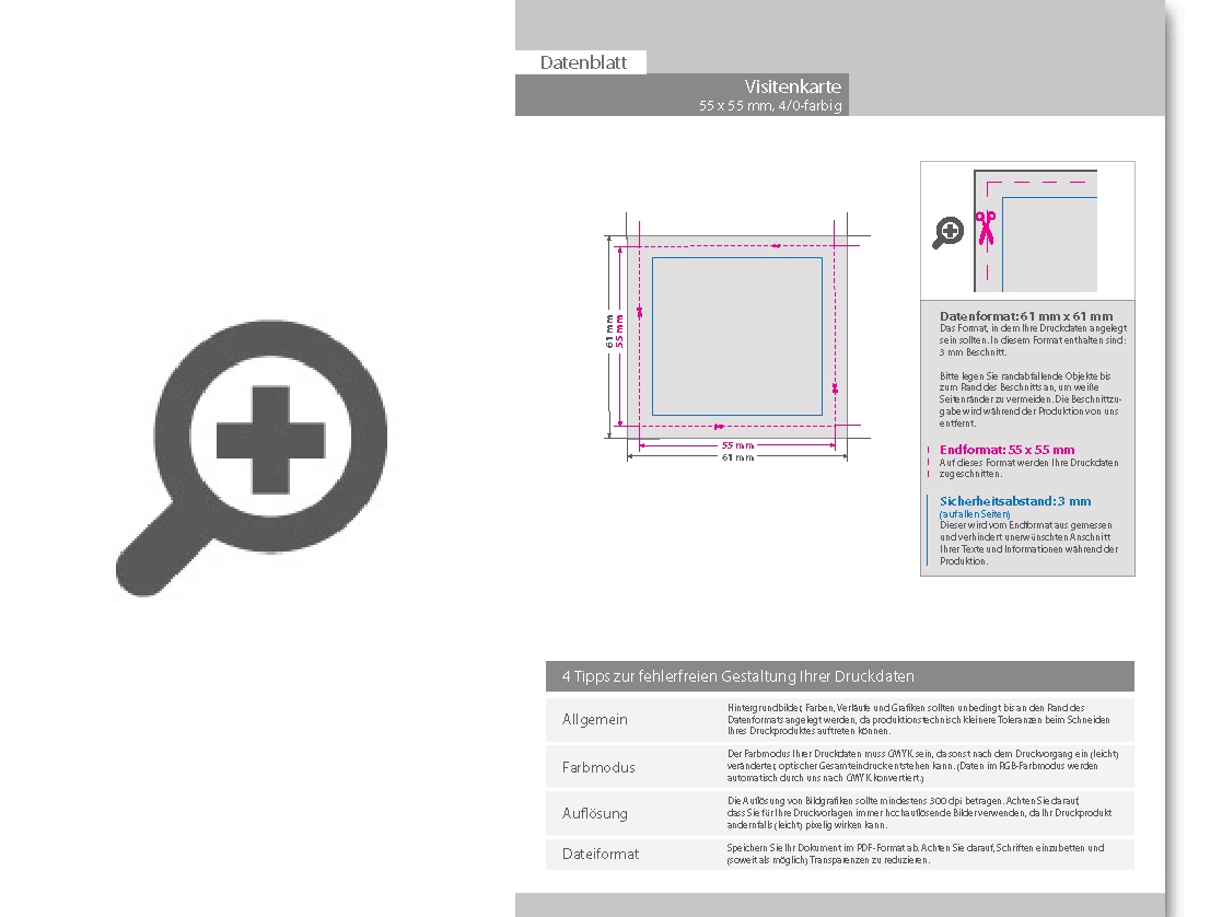 Product Bild visitenkarten_quadratisch_5_0_farbig_55_x_55_mm___einseitig_bedruckt_(cmyk_4-farbig_+_1_pantone-sonderfarbe)